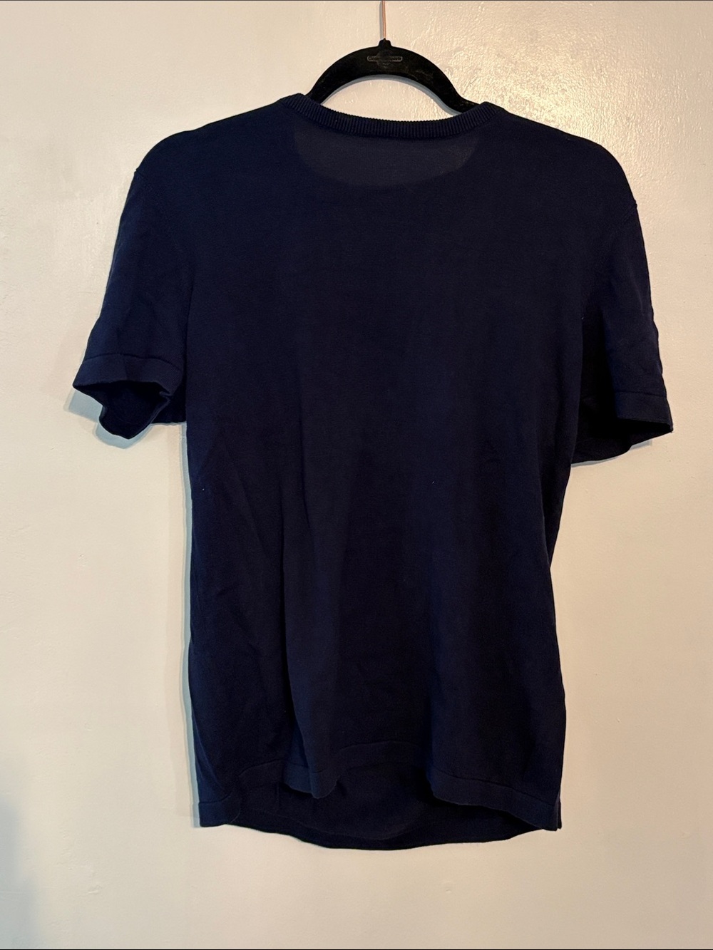 H&M Men's Dark Navy Short-Sleeve Polo Tee